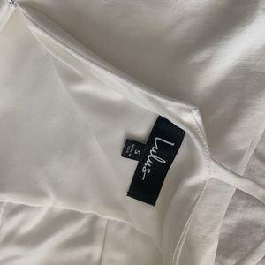 Lulu white halter dress